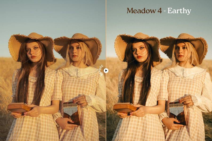 优雅暖色调婚礼电影户外摄影照片调色lightroom预设 Meadow Lightroom Presets , 第4张