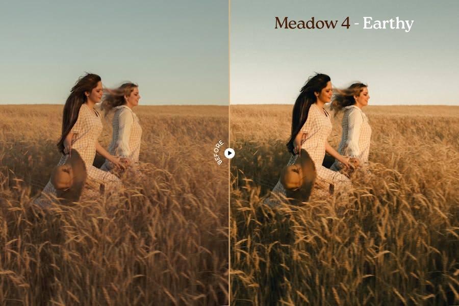 优雅暖色调婚礼电影户外摄影照片调色lightroom预设 Meadow Lightroom Presets , 第6张