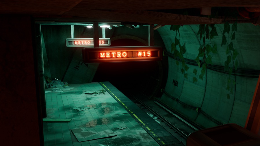 赛博朋克风废弃地铁站场景3D模型UE素材 Metro 15 – Environment Pack , 第4张