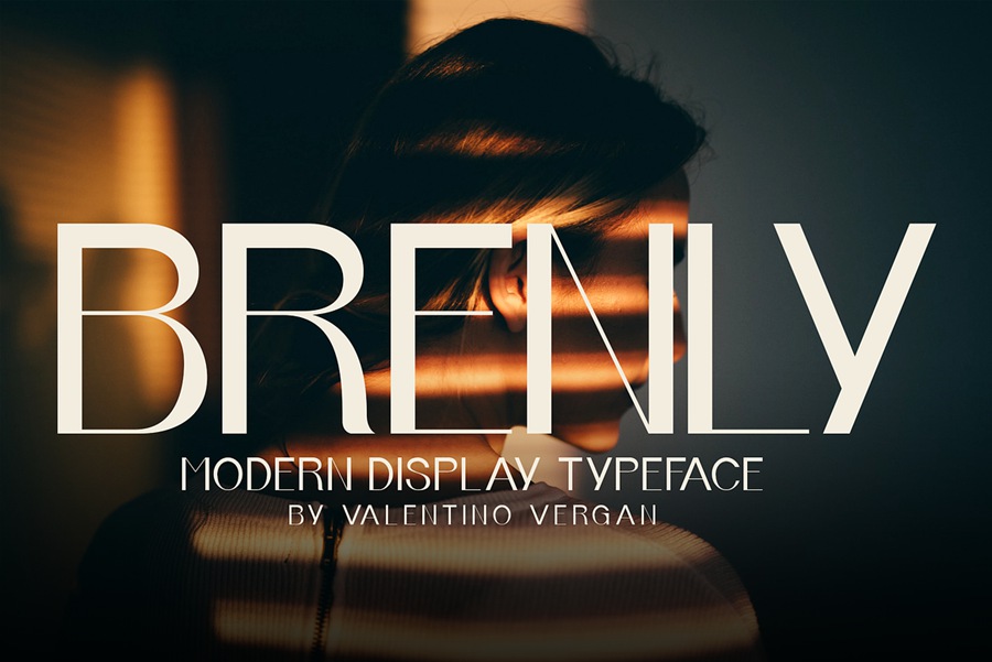 高质量时尚优雅奢侈品牌海报杂志排版英文字体 Brenly - Variable Font 设计素材 第1张