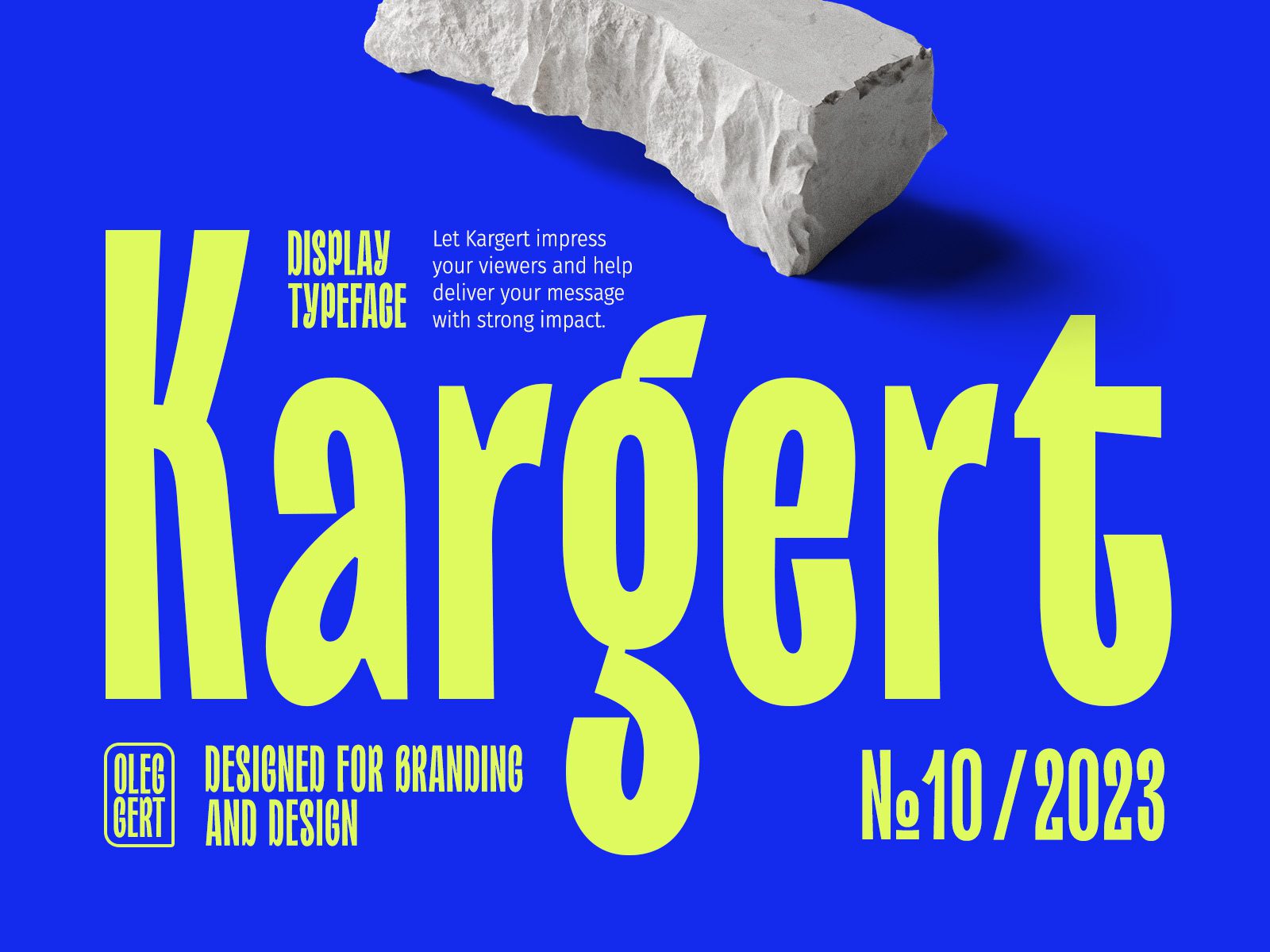 高质量极简精致现代品牌设计海报杂志排版英文字体 Kargert Typeface 设计素材 第1张