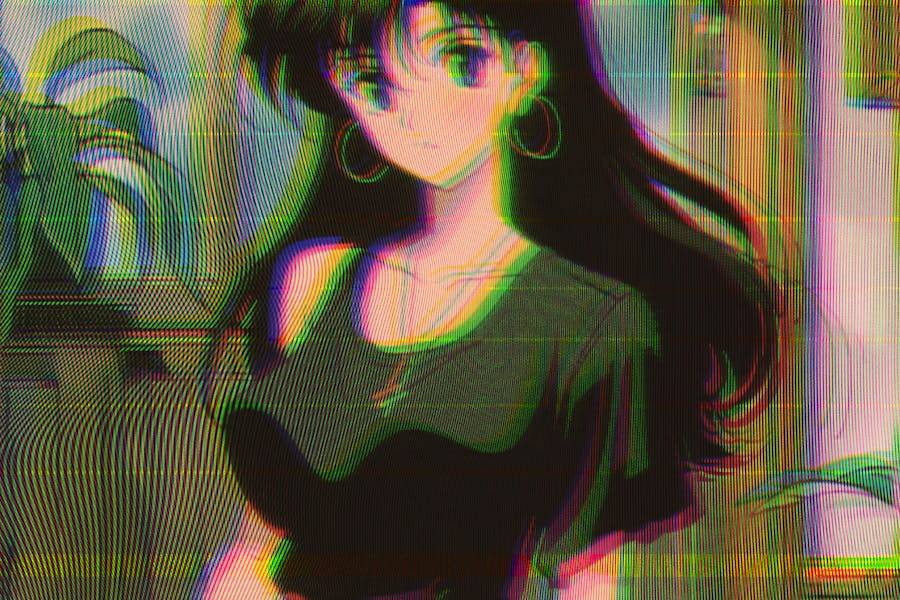 80年代复古VHS信号故障模拟照片效果PS修图特效滤镜样机模板 VHS Tape Photo Effect , 第5张