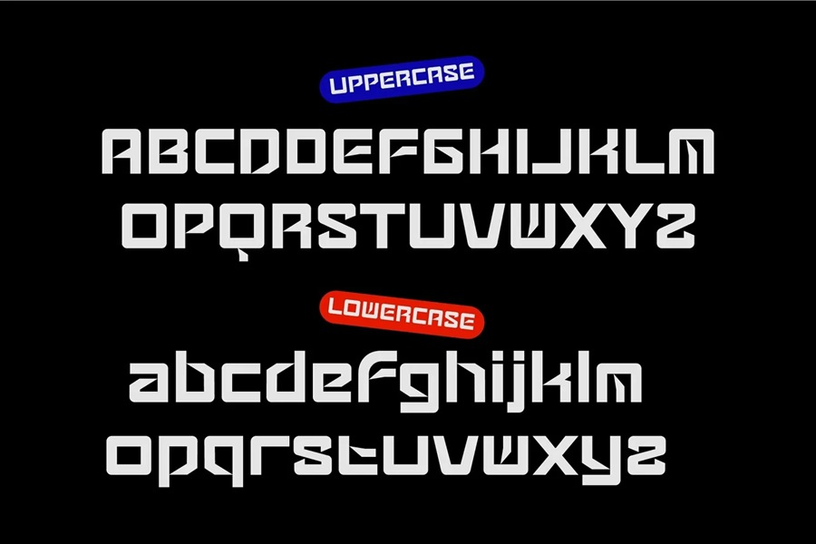 未来派科幻电影海报杂志设计排版科技感英文字体 Gadems - Futuristic Font 设计素材 第9张