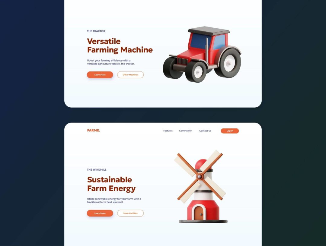 48款农村农场农作物农业机械设备3D插图图标Icons设计Blender/PNG格式素材 Farm & Agriculture 3D Icon Pack , 第3张