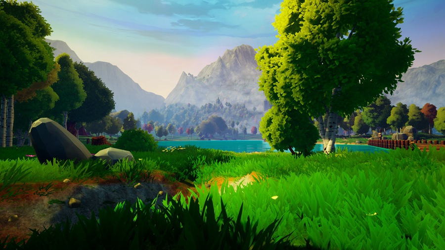 UE素材 风格化多边形游戏场景树叶树木河流山地3D模型 Unreal Engine – Dreamscape Nature : Meadows – Stylized Open World Environment , 第2张