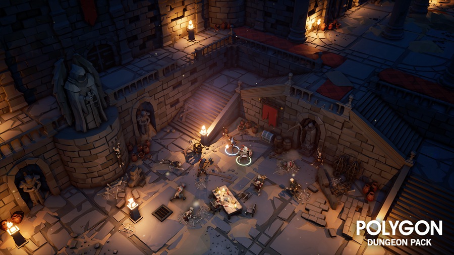 UE素材 奇幻多变风格游戏角色武器道具场景3D模型 Unreal Engine – POLYGON – Dungeon Pack , 第9张