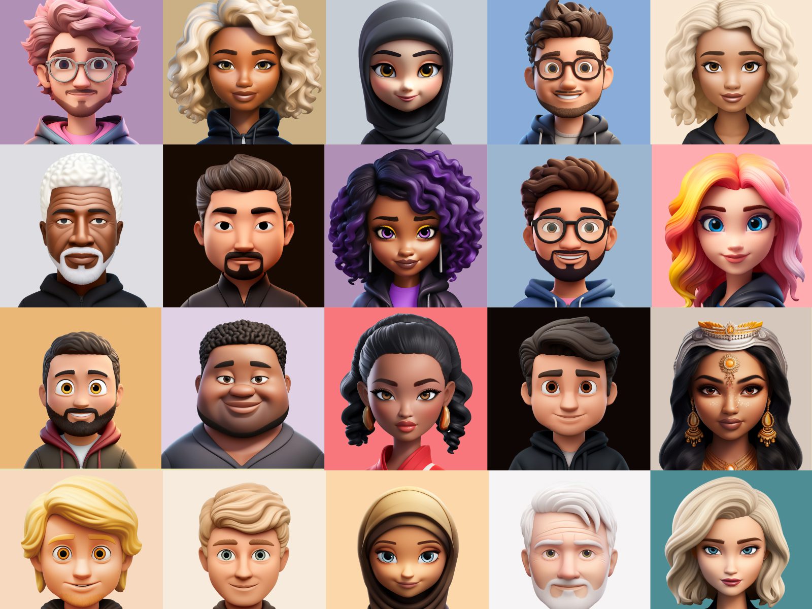 100+潮流3D Animoji卡通数字角色头像素材合集 Animoji avatars 图标素材 第2张