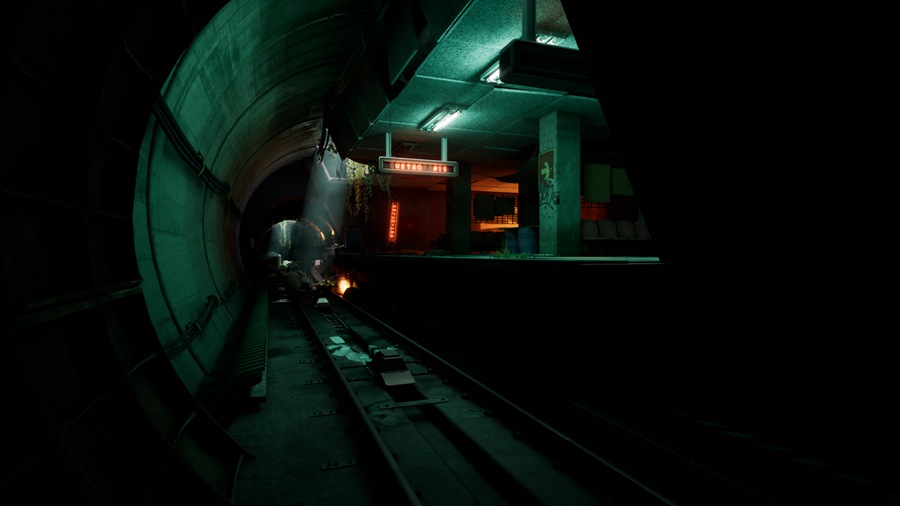 赛博朋克风废弃地铁站场景3D模型UE素材 Metro 15 – Environment Pack , 第9张