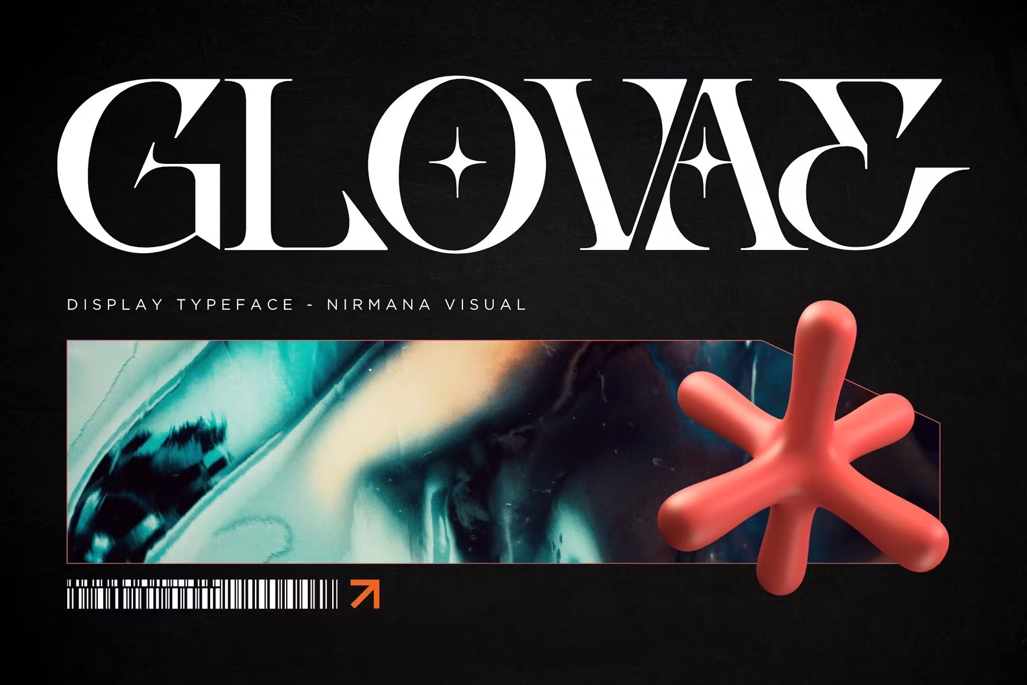 未来科幻复古品牌海报徽标设计衬线英文字体安装包 Glovae Modern – Logo Font , 第1张