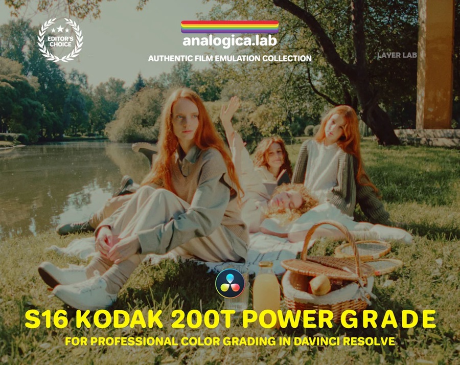 Super16 KODAK 200T Power Grade 独特达芬奇胶片模拟柯达复古调色节点 for Professional Color Grading in DaVinci Resolve Studio . 第1张