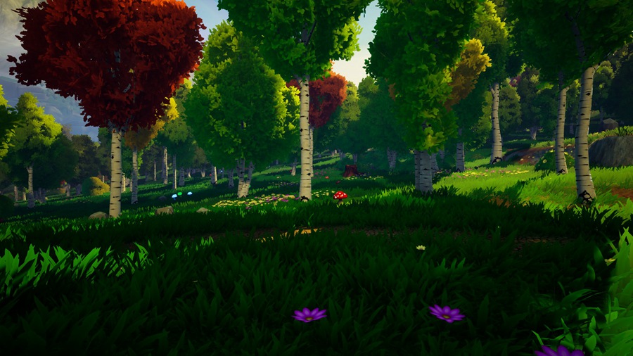 UE素材 风格化多边形游戏场景树叶树木河流山地3D模型 Unreal Engine – Dreamscape Nature : Meadows – Stylized Open World Environment , 第13张