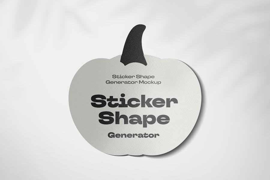 逼真水果形状不干胶贴纸设计展示效果图PS贴图样机模板素材 Sticker Generator Mock-up 样机素材 第8张