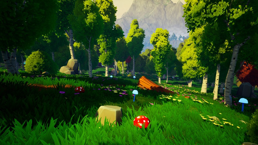 UE素材 风格化多边形游戏场景树叶树木河流山地3D模型 Unreal Engine – Dreamscape Nature : Meadows – Stylized Open World Environment , 第10张