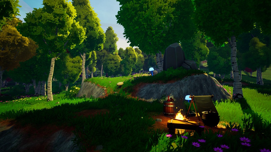 UE素材 风格化多边形游戏场景树叶树木河流山地3D模型 Unreal Engine – Dreamscape Nature : Meadows – Stylized Open World Environment , 第3张