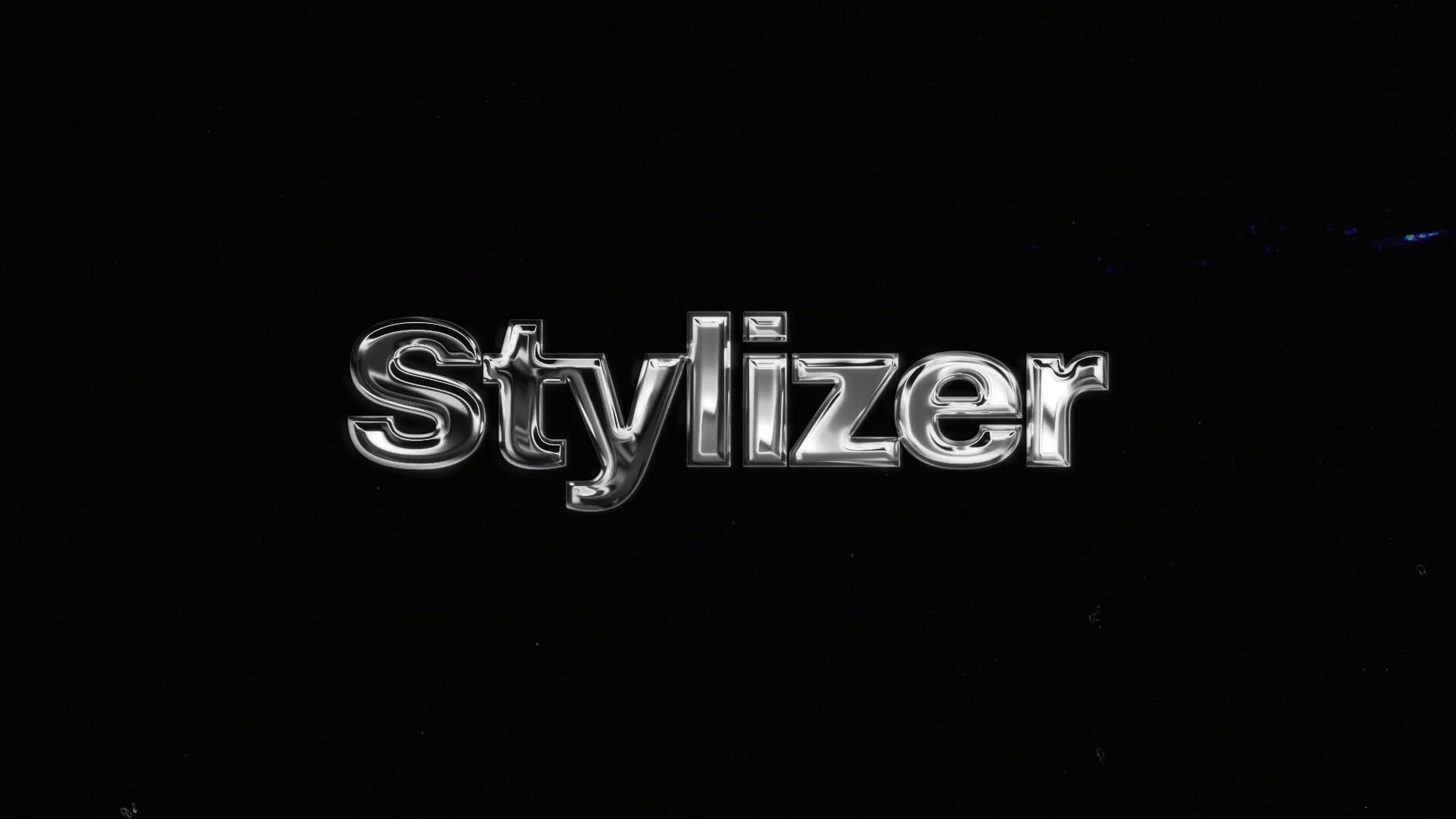 Happy Editing - Chrome Stylizer 全息3D金属镀铬扭曲流体酸性效果笑脸文字标题LOGO动画AE/PR模板 , 第10张