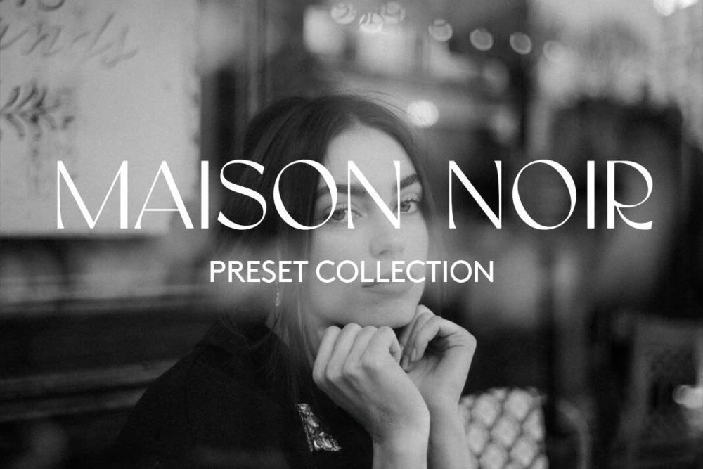 复古优雅黑白色单色城市街拍肖像照片调色Lightroom预设 André Josselin – MAISON NOIR PRESET COLLECTION , 第1张