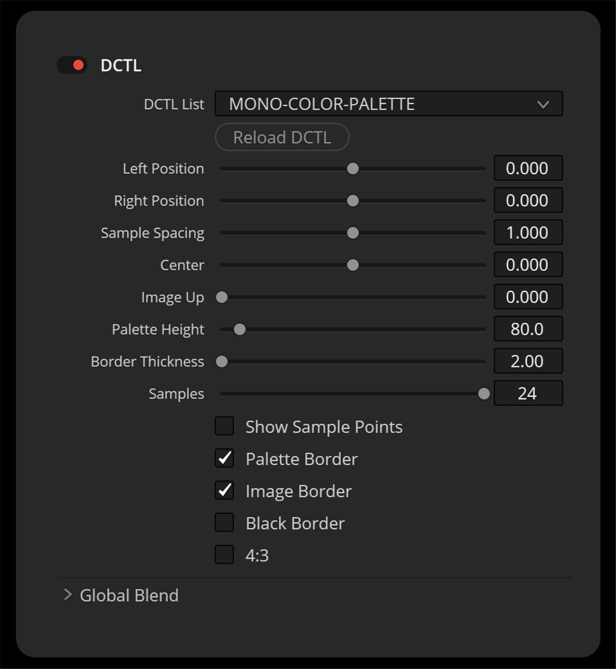 MONONODES - COLOR PALETTE DCTL 达芬奇电影剧照画面色彩提取调色板DCTL插件 , 第2张