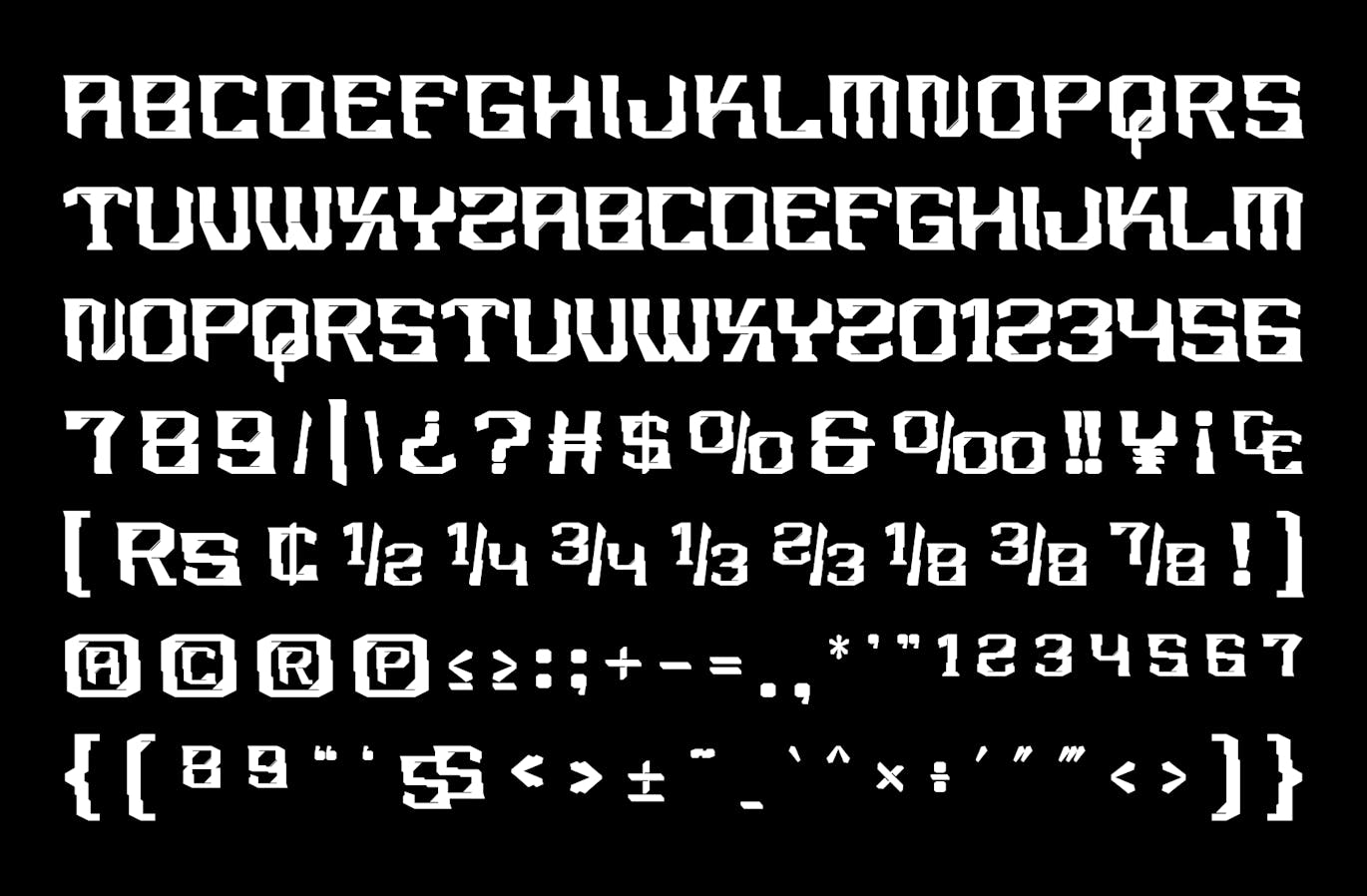 未来科幻赛博朋克海报封面标题设计装饰英文字体安装包 Hiraki – Modern Techno Font , 第6张