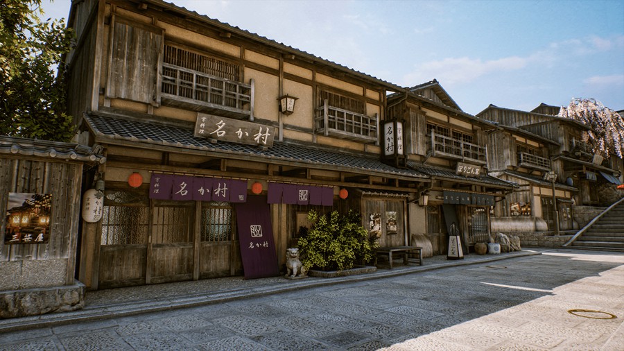 复古日本东京小巷街道房屋寺庙3d模型ue设计素材 Kyoto Alley v4.24-4.26 , 第6张