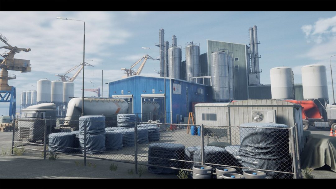 真实工业港口车辆船舶起重机场景UE模型素材 Unreal Engine – Port , 第2张