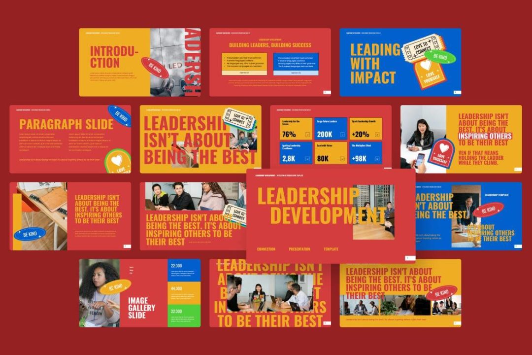 现代企业营销策划演示文稿设计ppt模版 Leadership Development PowerPoint , 第3张