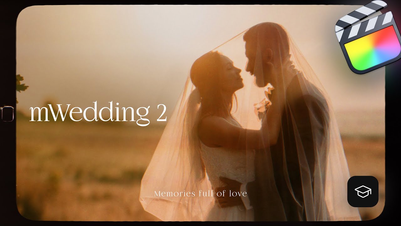 MotionVFX – mWedding 2 复古怀旧美学梦幻优雅婚礼旅拍电影氛围分屏文字排版转场视频效果FCPX插件包 插件预设 第2张