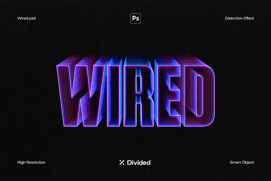 Wired Text Distortion 插件预设 第1张