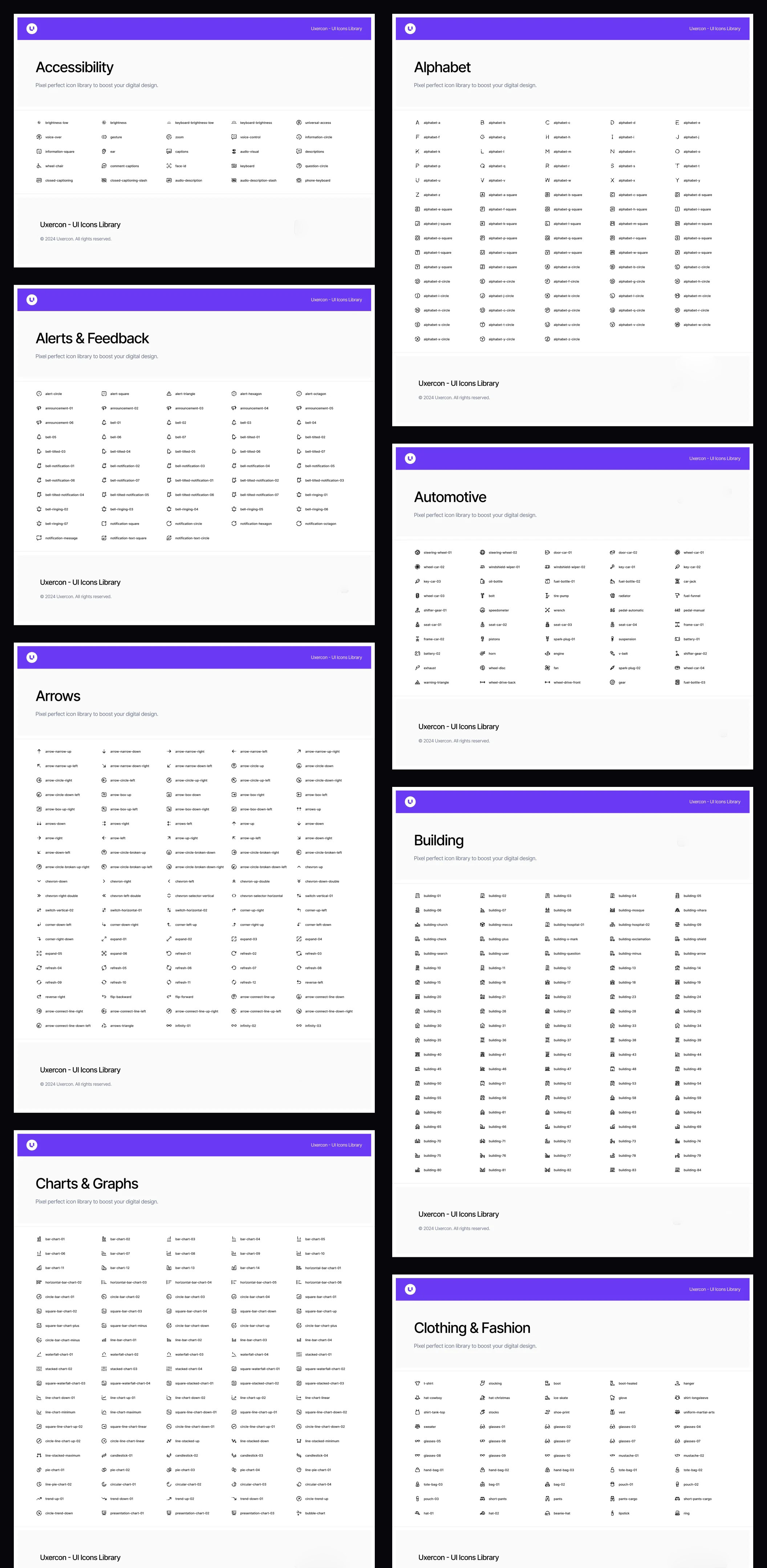 3000+款创意极简网站app用户界面设计矢量线条图标icons设计素材合集 3000+ Duotone Icon Styles | Uxercon Icon Library v2.0 , 第9张