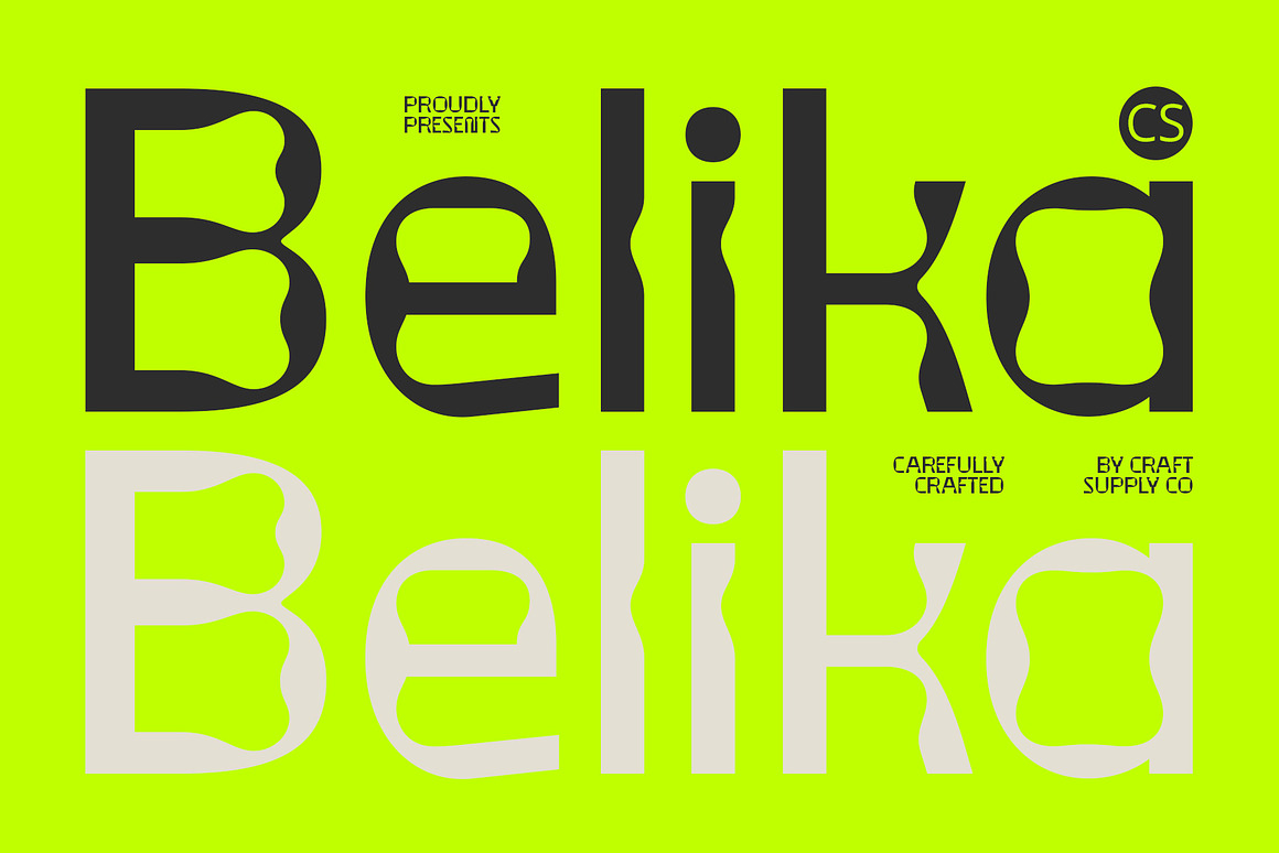 现代时尚品牌海报徽标设计无衬线英文字体安装包 CS Belika – Techno Font , 第1张