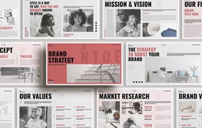 现代简约品牌营销策划提案简报设计ppt模版 Brand Strategy PowerPoint Presentation Template