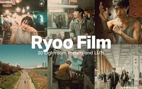 20组复古怀旧美学电影摄影照片调色Lightroom&LUTs预设 20 Ryoo Film Lightroom Presets and LUTs