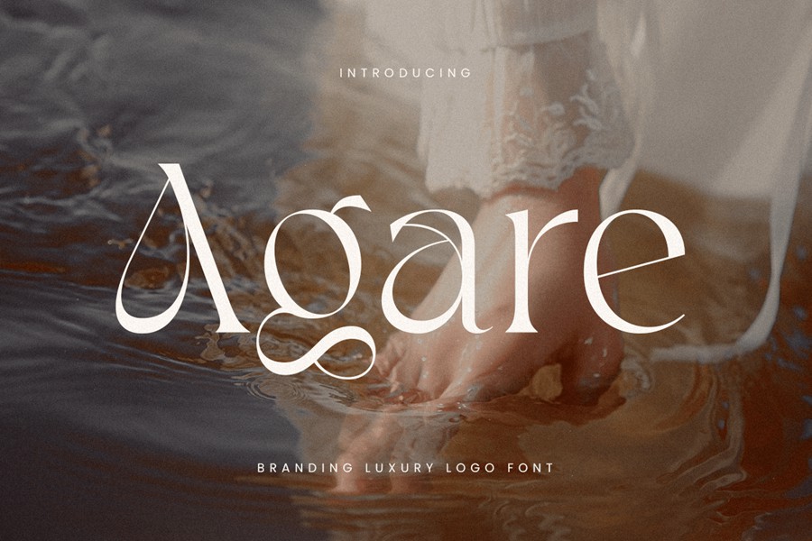 优雅奢华品牌包装徽标设计衬线英文字体安装包 Agare – Branding Luxury Font , 第1张