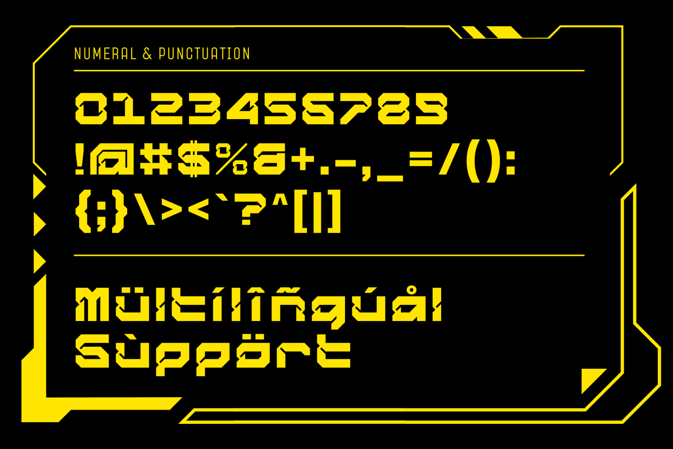 未来派赛博朋克电影海报游戏标题徽标设计装饰英文字体安装包 Cyber Alert – Futuristic Font , 第8张