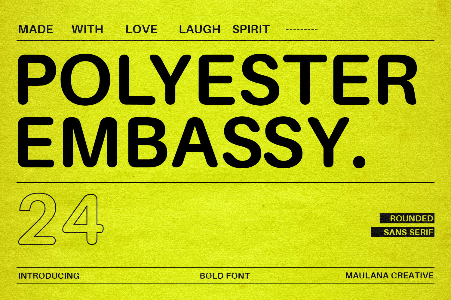 复古品牌社交媒体徽标设计无衬线英文字体安装包 Polyester Embassy Rounded Sans Serif Font , 第1张