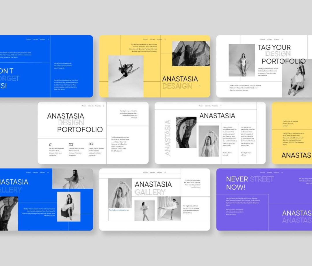 优雅创意品牌营销策划演示文稿设计ppt模版 Anastasia Multipurpose PowerPoint Template , 第3张