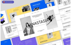 优雅创意品牌营销策划演示文稿设计ppt模版 Anastasia Multipurpose PowerPoint Template