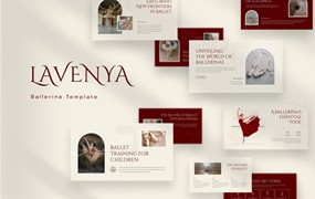 极简美学企业营销策划图文排版设计ppt模版 Lavenya – Aesthetic Beauty Powerpoint Templatesu