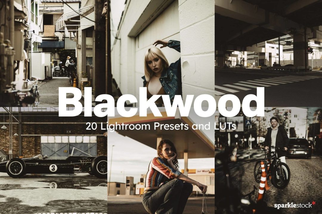 20组黑暗都市景观摄影照片调色Lightroom&LUTs预设 20 Blackwood Lightroom Presets and LUTs , 第1张