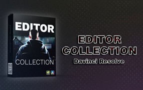 EditorCollection 23个终极实用文字标题出入场缩放/标题/效果/生成器/转场效果达芬奇预设