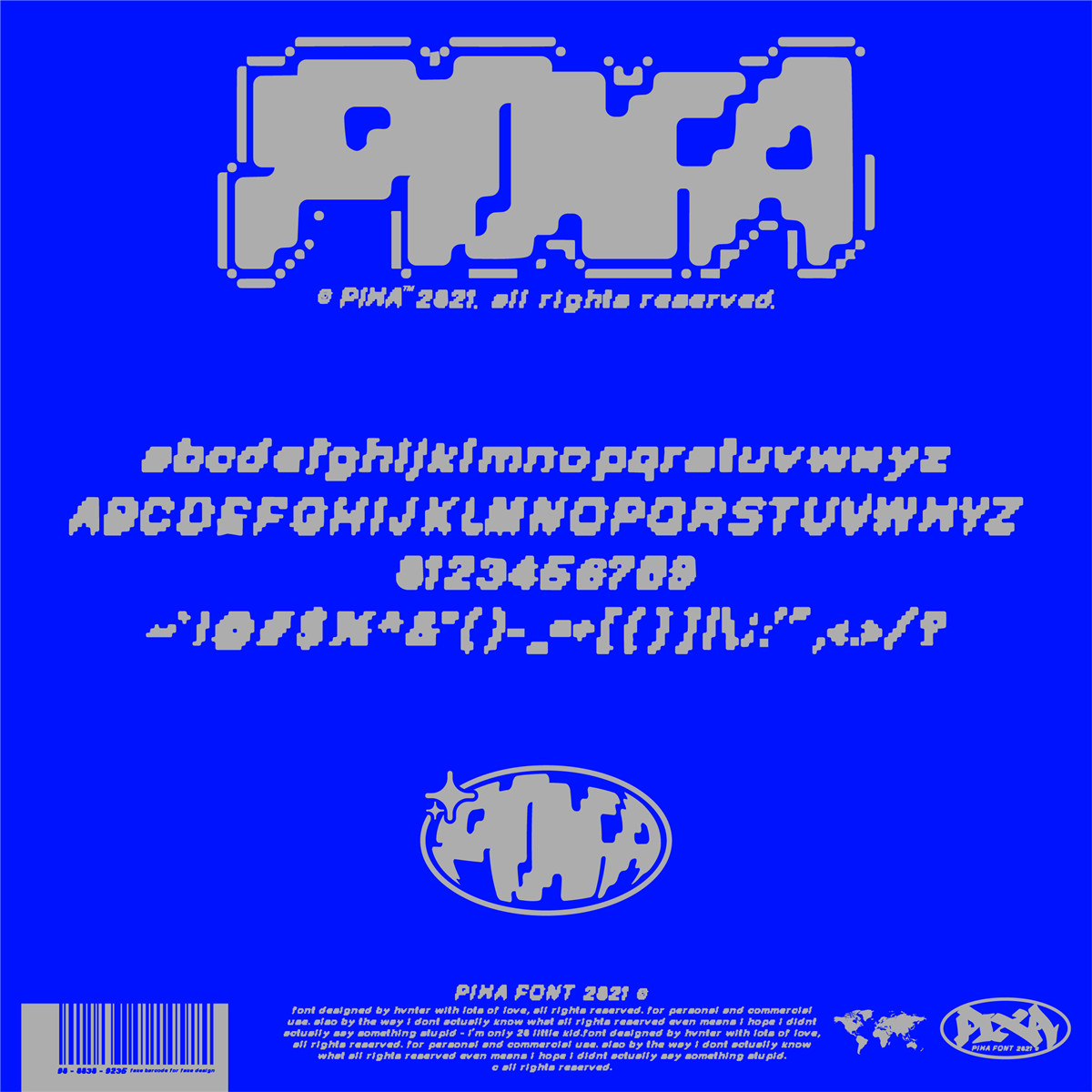 英文字体：复古千禧Y2K艺术风格日本游戏机像素风装饰排版字体 HAVTER- Pixa Typeface , 第2张