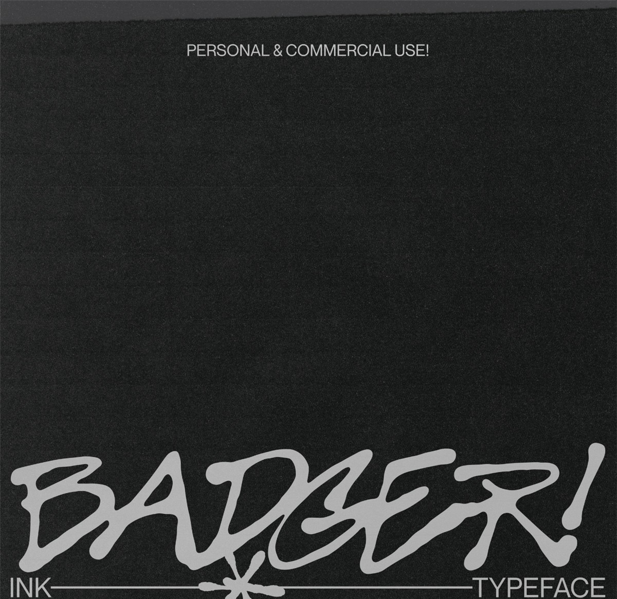 英文字体：复古Y2K抽象手绘涂鸦手写海报标题排版logo艺术字体 BADGER Typeface , 第2张