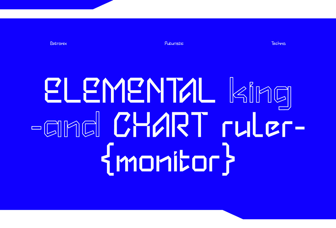 未来派科技品牌海报徽标设计装饰英文字体安装包 Betronix – Futuristic Type , 第11张
