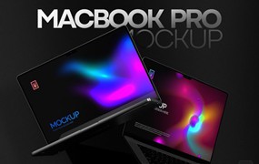 18款网站WEB UI设计展示效果图黑化工业风苹果MacBook Pro笔记本电脑PS贴图样机 18 Macbook Pro Mockups