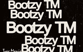 复古仿旧粗犷磨损印刷LOGO海报标题无衬线字体 Bootzy TM – Rugged Dynamic Font