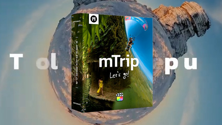 MotionVFX - mTrip Insta360全景运动相机Vlog旅拍特效/转场过渡FCPX插件 , 第2张