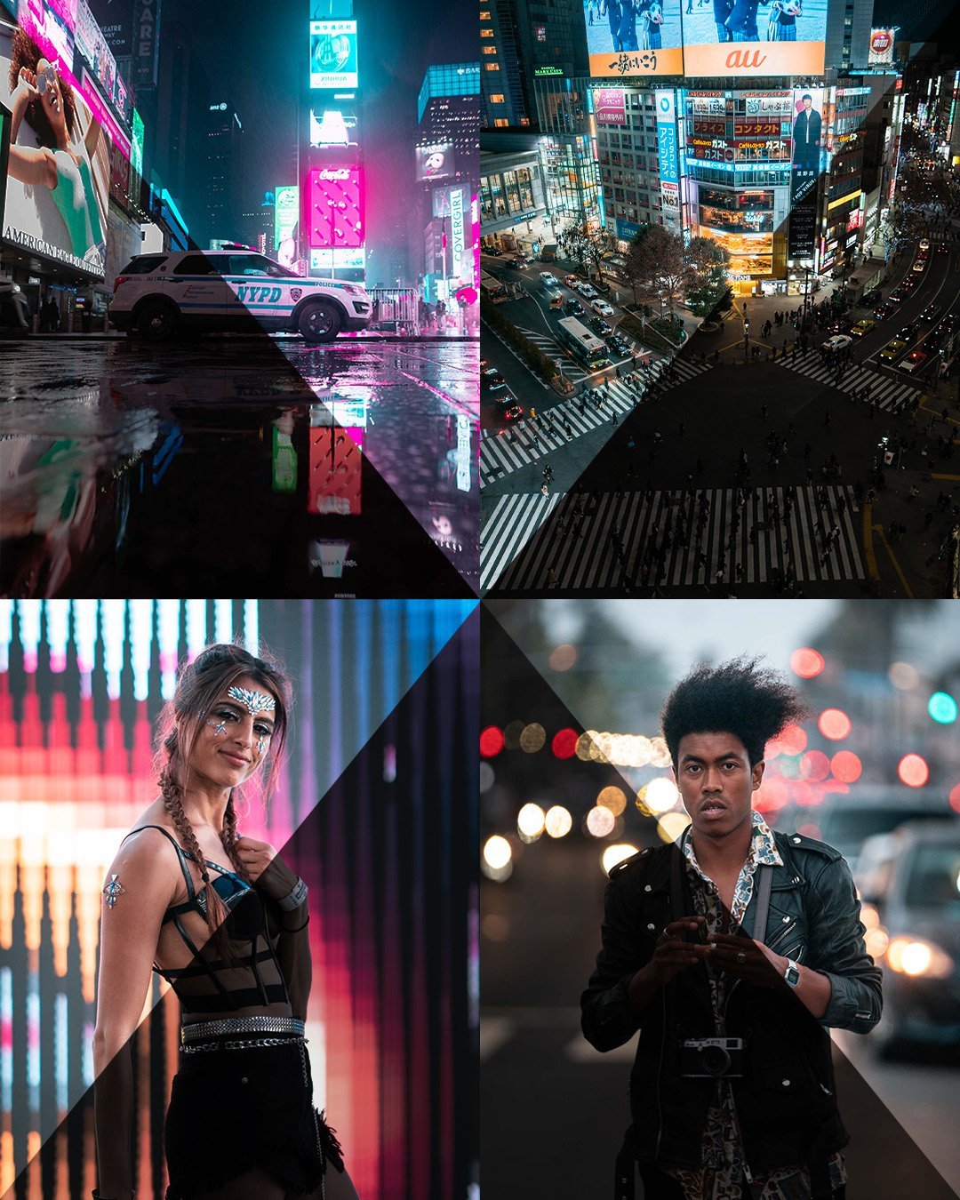 霓虹灯效果温暖色调城市夜景旅行摄影照片调色Lightroom预设 Hayden Pedersen Universal Preset Pack , 第2张