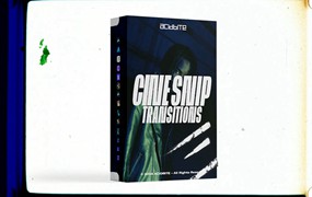 Acidbite - CINE SNIP TRANSITIONS 96种4K复古时尚超高质量真实胶片纹理扫描、划痕、烧伤穿孔、颗粒、涂鸦、独特剪辑转场视频素材+音效