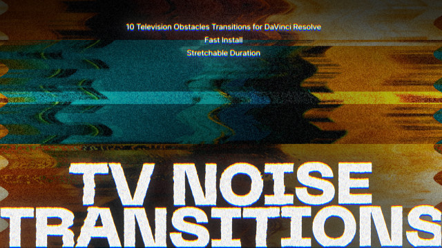 10种4K电视故障转场过渡达芬奇预设DaVinci Resolve Macros TV Noise Transitions , 第1张