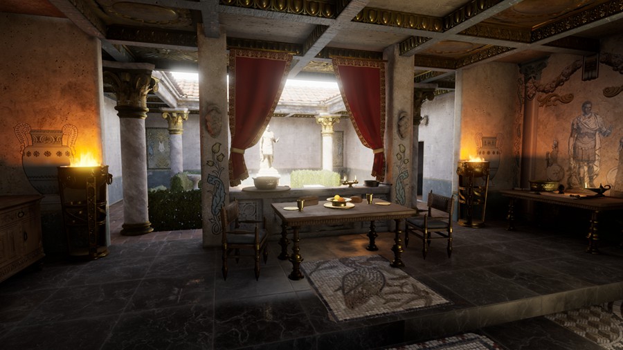 UE模型 古典罗马建筑室内环境3D模型素材 Unreal Engine Rome Fantasy Pack II 样机素材 第4张