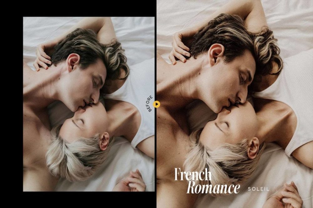 时尚法式浪漫电影肖像摄影照片调色Lightroom&LUT预设 French Romance Lightroom Presets and LUT , 第2张